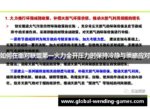 如何在面对联盟第一火力全开压力时保持冷静与策略应对